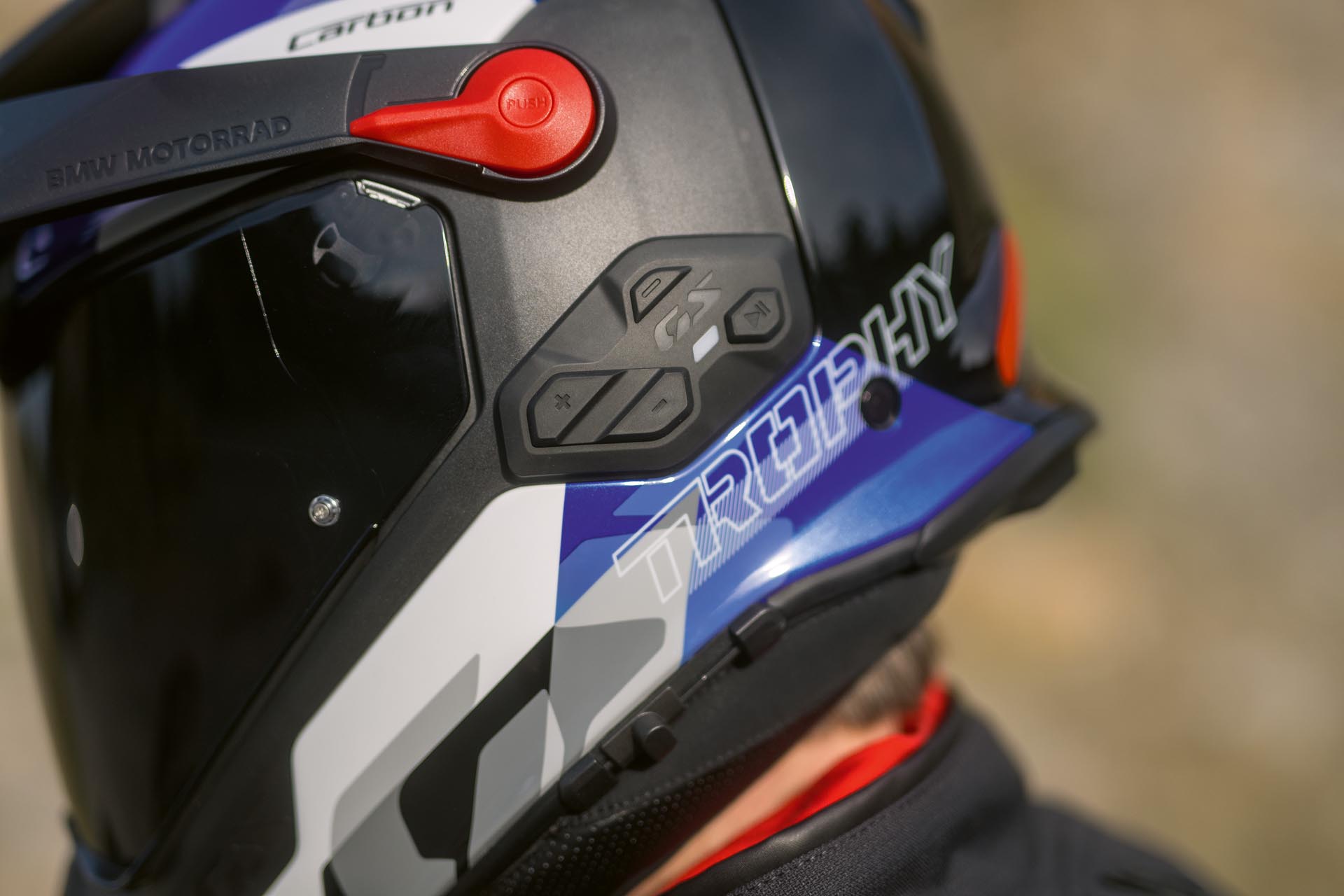 BMW GS Rallye Carbon Helmet, BMW ConnectedRide COM P1 GS