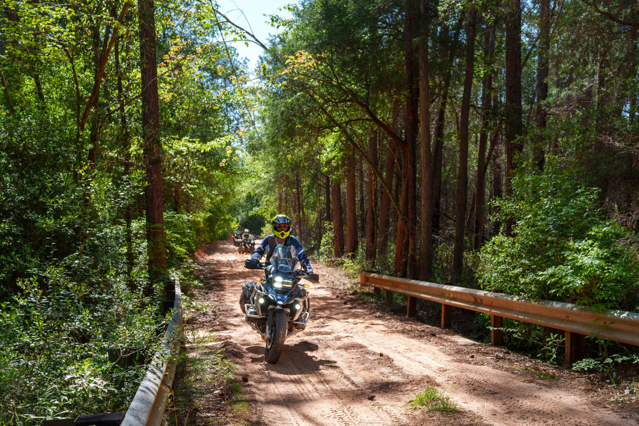Motorcycle travel in Nicaragua: Diego Rosón riding through volcanic landscapes on his journey to Alaska.