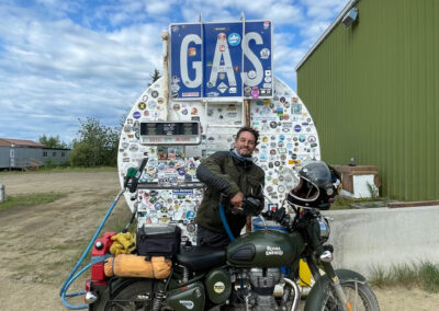 Adventure travel route from Los Angeles to Alaska