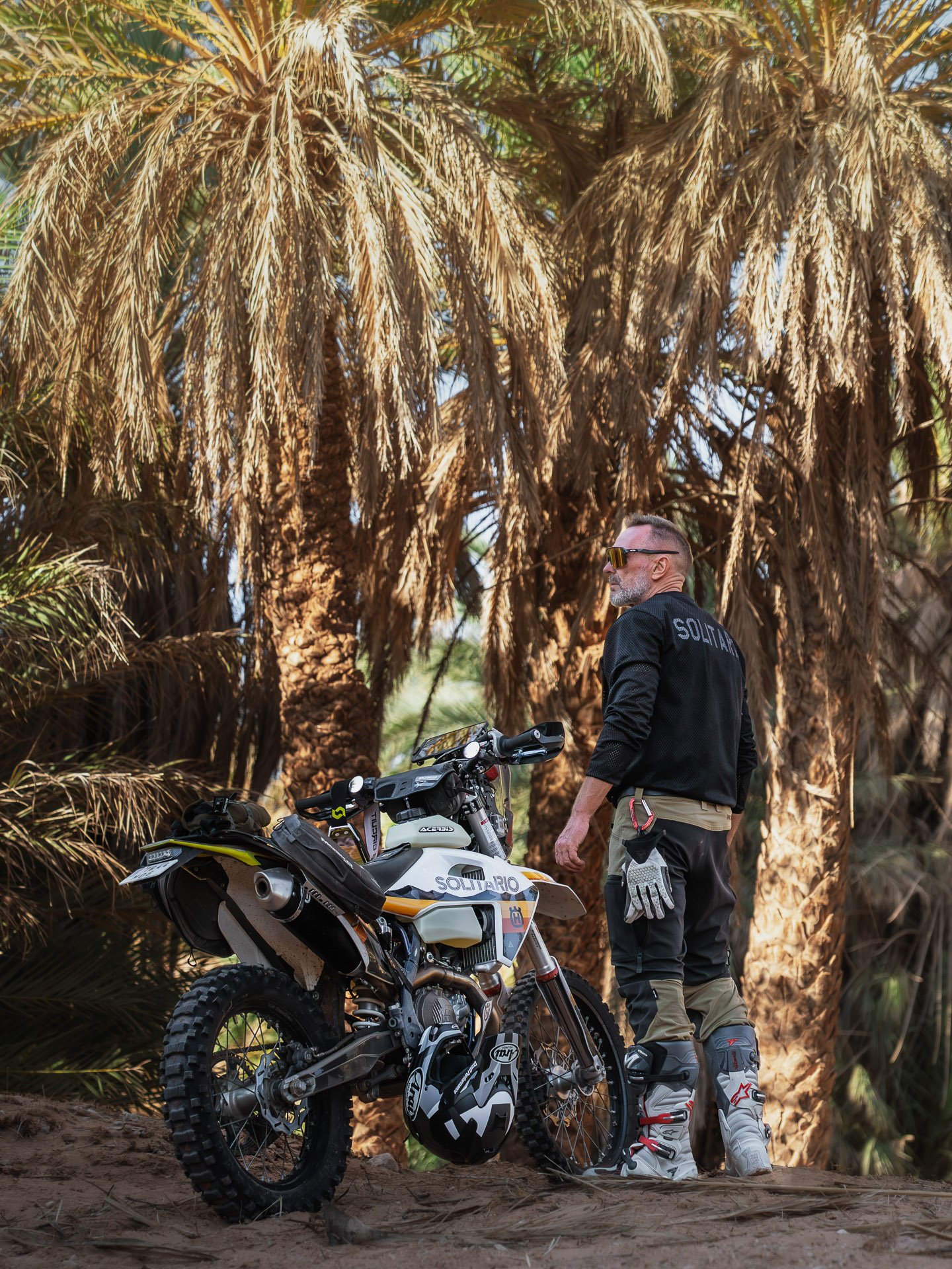 BMW R1250GS parked at a high-altitude fire lookout on an epic motorcycle travel route.