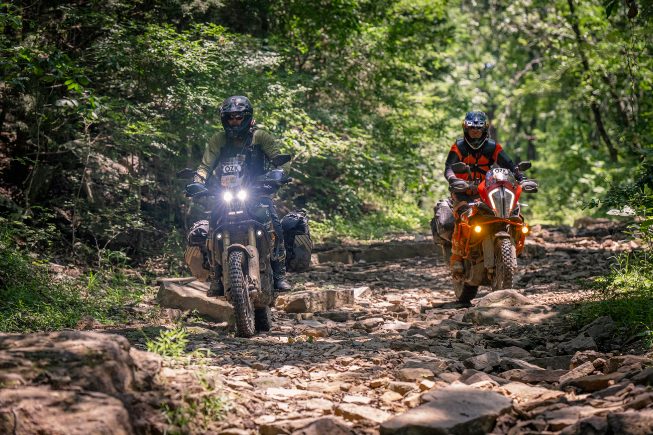 Where the Rivers Decide: Riding the Ozarks Arkansas BDR-X BTA Magazien review big trail adventure